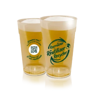 Caisse de 440 gobelets réutilisables 25/33cl